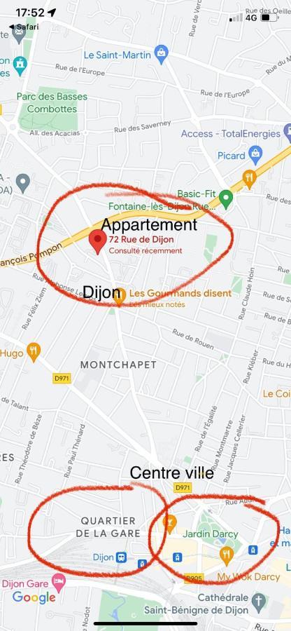 Studio Rue De Dijon Talant Exterior foto